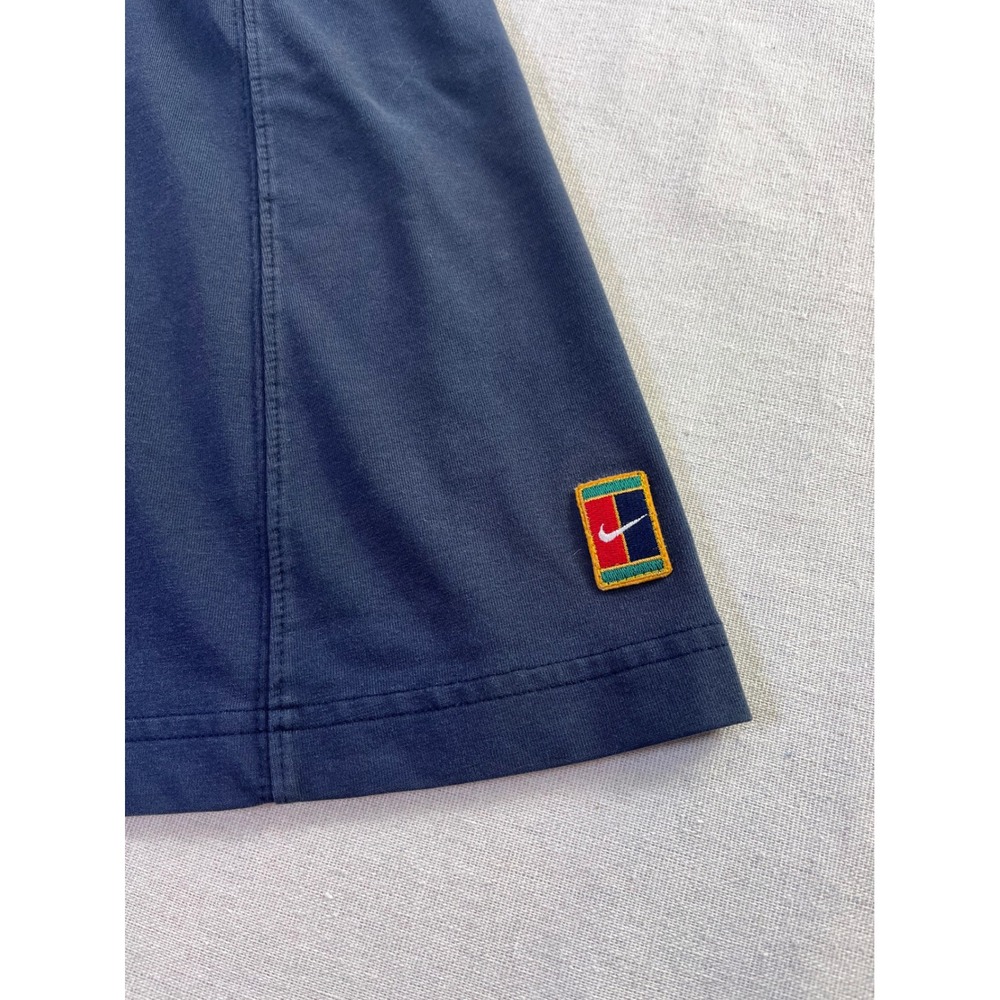 Vintage 90s Nike Court Tennis Skirt Navy Blue sz L 12-14 Mini Tennis Pickleball - Picture 2 of 9